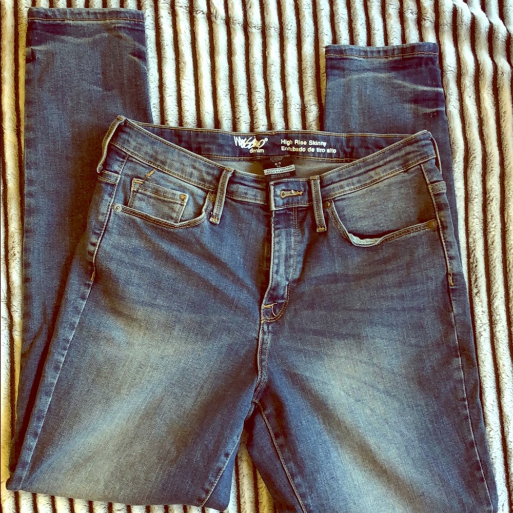 High rise skinny jean